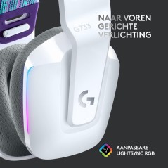 Logitech G G733 LIGHTSPEED Wireless RGB Gaming Headset - Ultimate Comfort & Immersive Sound in White
